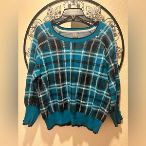 NY&C SOHO Plaid Sweater